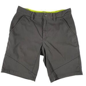 Helly Hanson Shorts Men's Reg Small Gray Hiking/Work Flat Front Utility Stretch